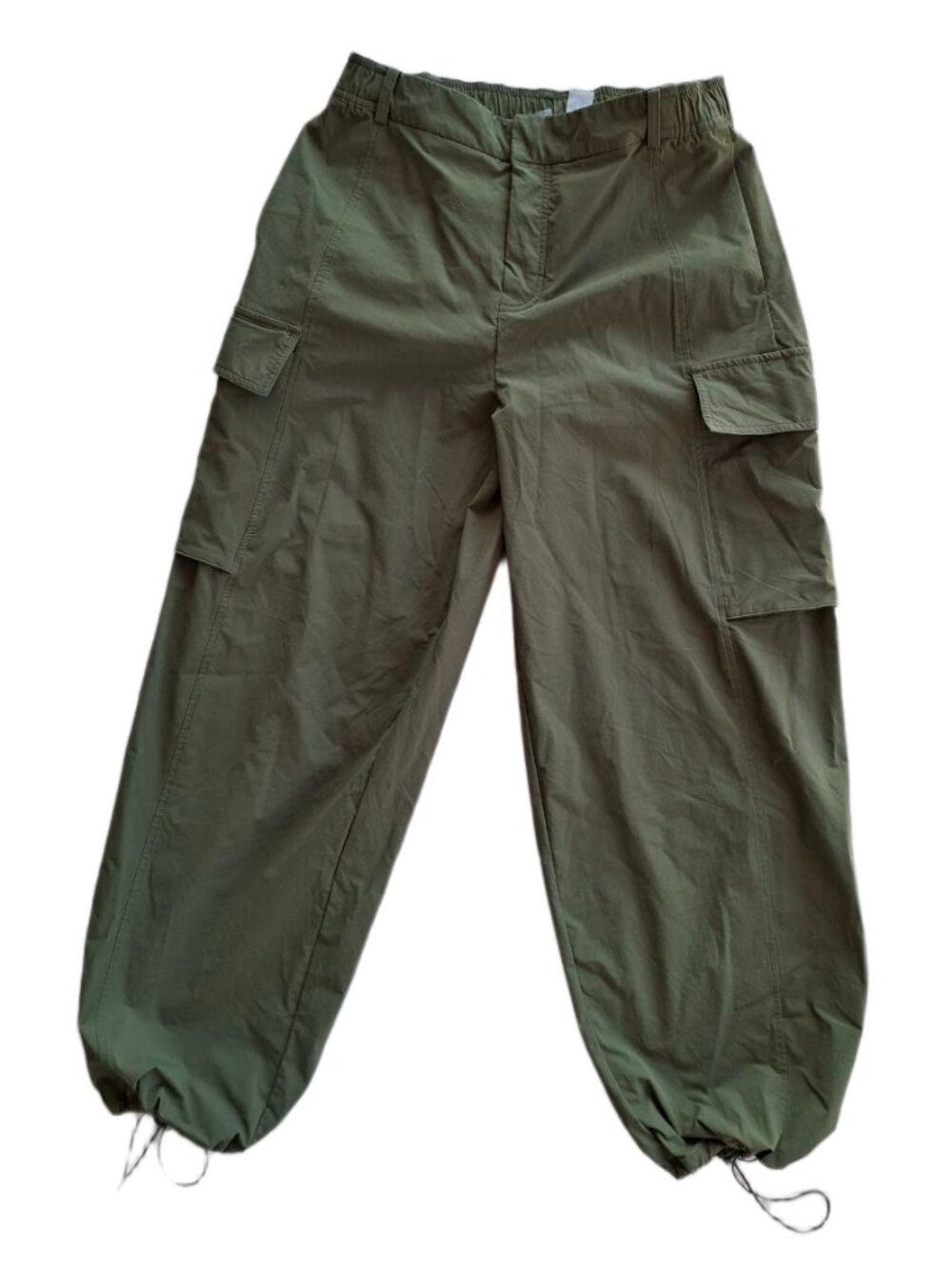 Calia Olive Green Cinchable Wide Leg Cargo Pants Size M - Nyluxe Tech